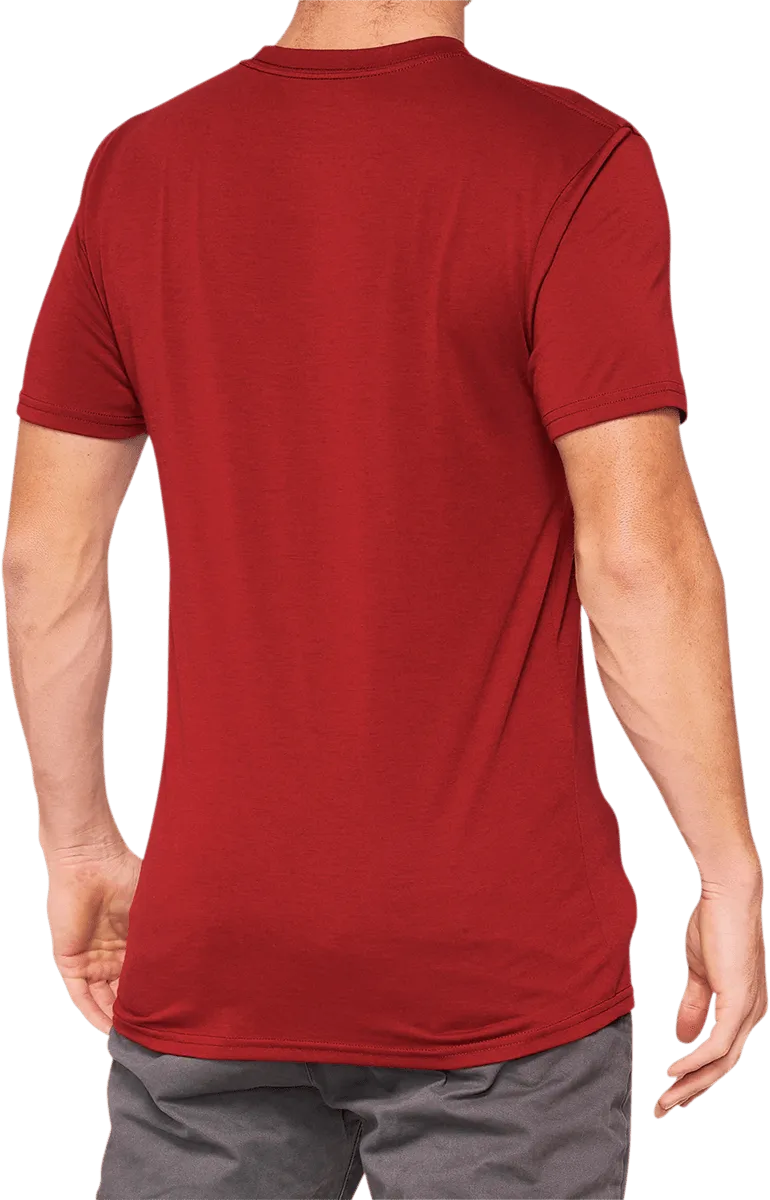 100% Searles Tech T-Shirt - Brick - Medium 35027-068-11