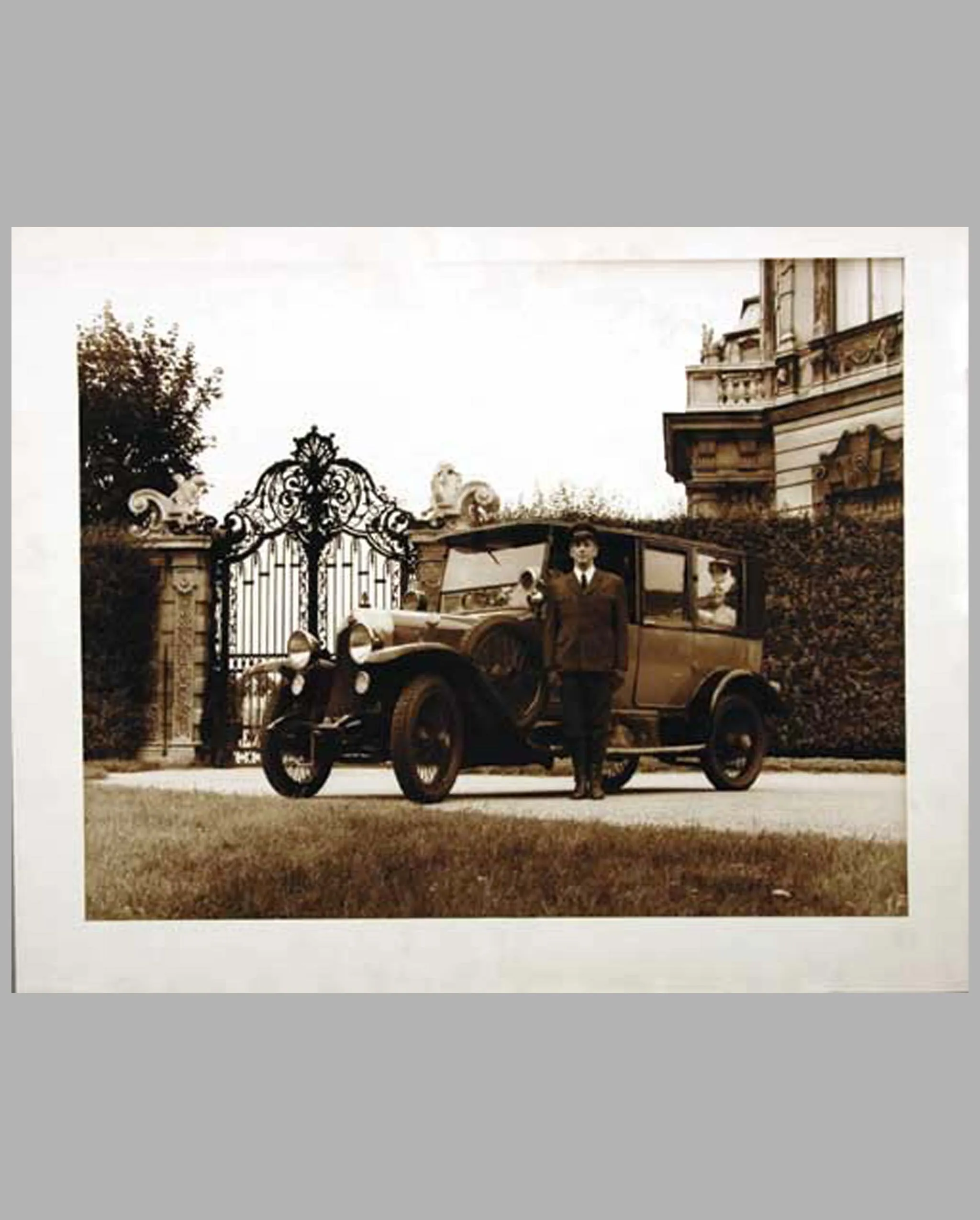 1912 Audi Limousine sepia-tone photograph by Guy Morrison