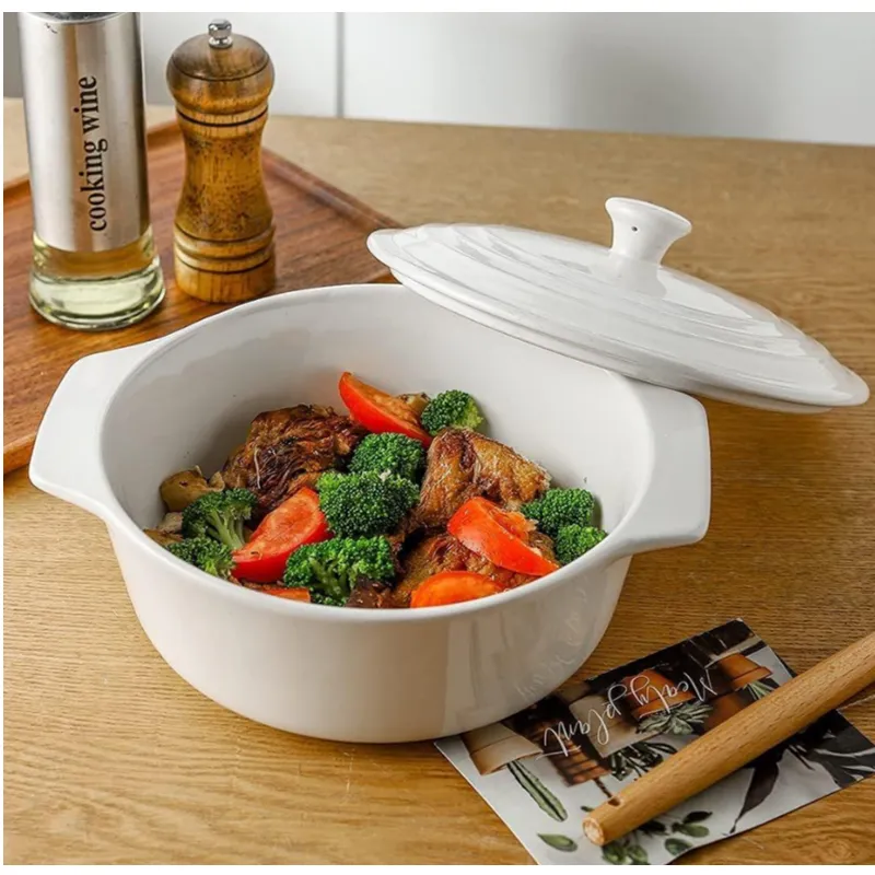 25Cm Ceramic Non-Stick Casserole Dish With Lid
