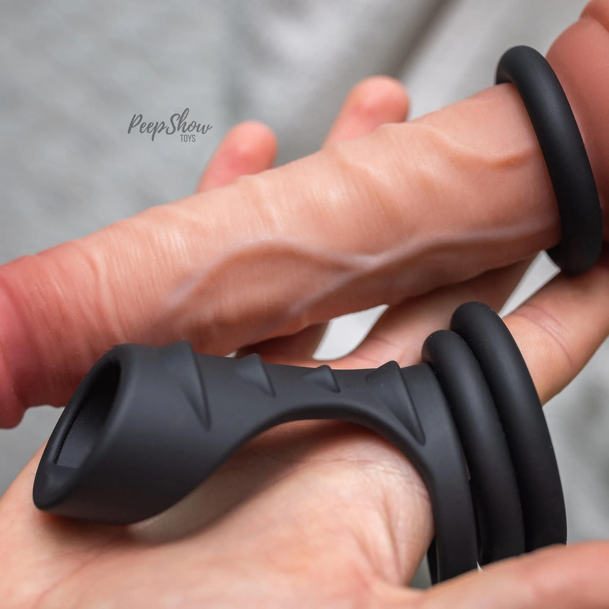 4-in-1 Silicone Cock Ring   Sheath Set