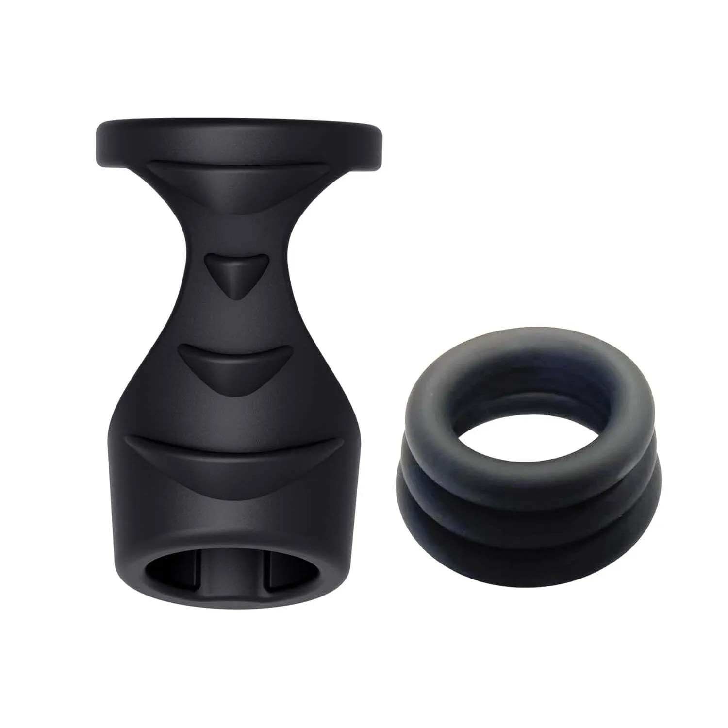 4-in-1 Silicone Cock Ring   Sheath Set