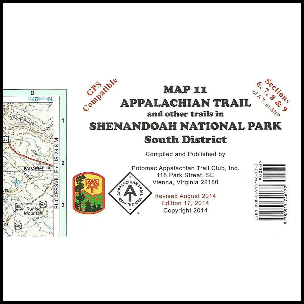 Appalachian Trail Maps - Shenandoah National Park