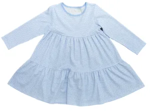 Basics Brynn Knit Dress, Light Blue Stripe