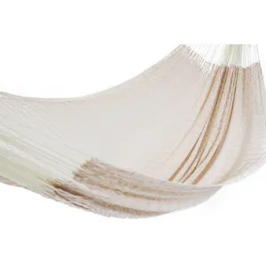 Deluxe Thick Weaved Mexican Hammock Cotton Off white