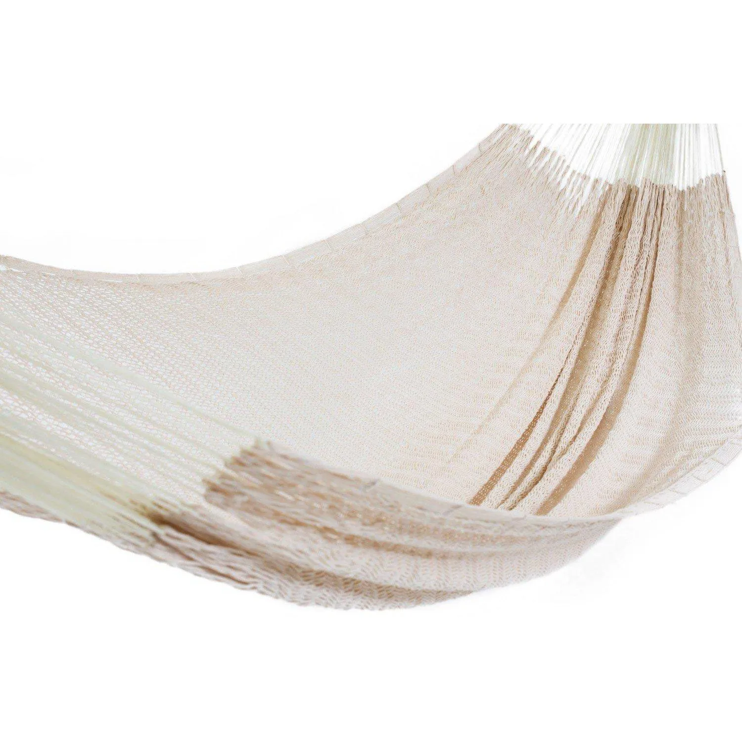 Deluxe Thick Weaved Mexican Hammock Cotton Off white