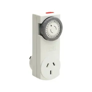 Electrical HPM Plug In Slimline Timer 24hr White D810SLIM
