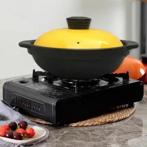 Elegant Ceramic Stew Pot with Comfortable Grip - Perfect Single Serving Cookware for Gourmet Cooking