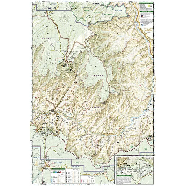 Grand Canyon National Park Map