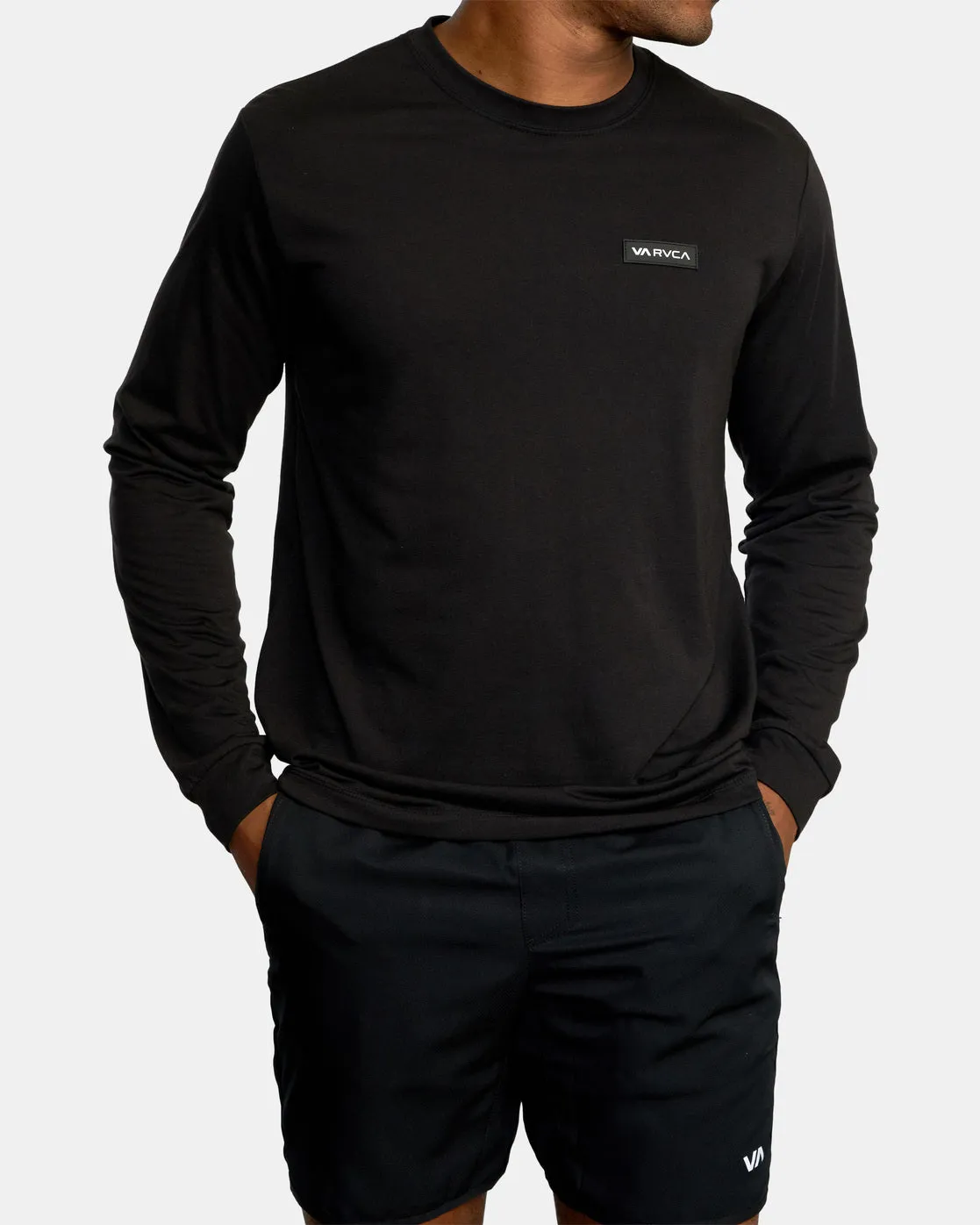 Icon Performance Long Sleeve Tee - Black