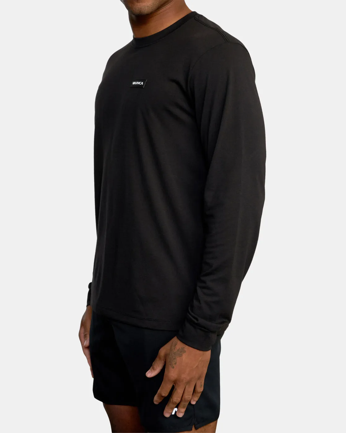 Icon Performance Long Sleeve Tee - Black