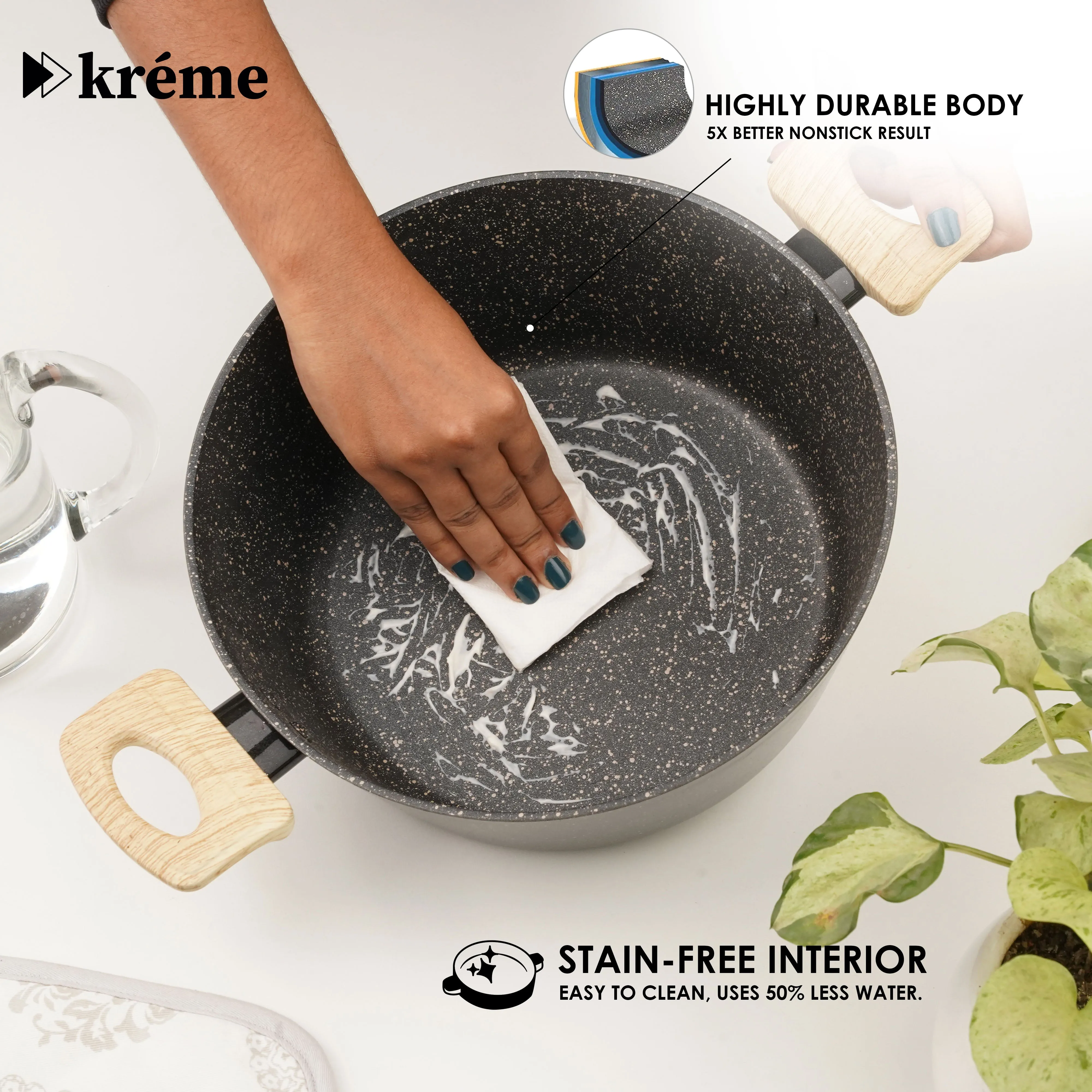 Kreme Venetia Cook and Serve Casserole Set of 2pcs