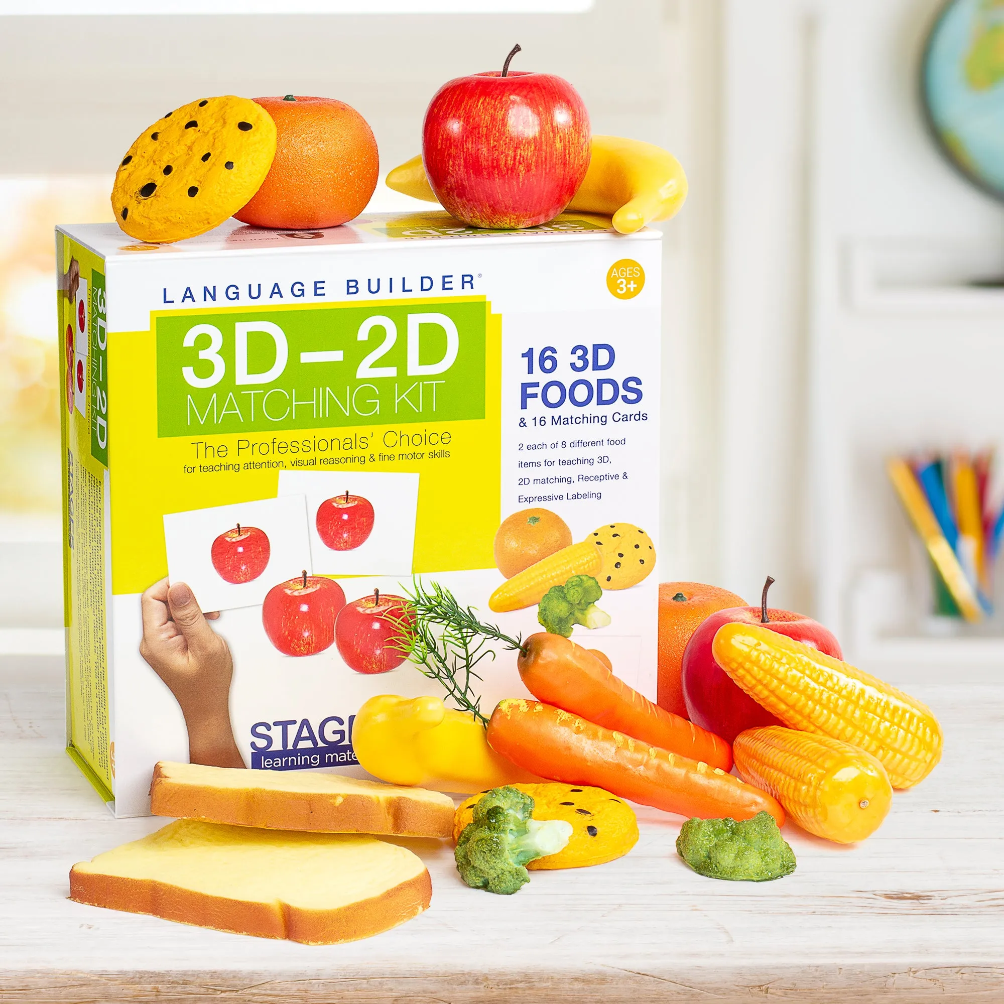 Language Builder 3D-2D Food Matching Kit
