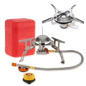 Lixada 3000W Outdoor Gas Stove Mini Camping Stove Burner Cooking Picnic Portable Foldable Furnace Lightweight Split Burner Stove