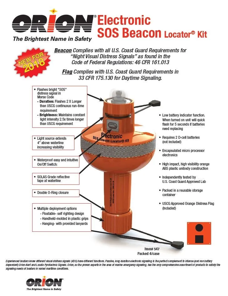 LOCATOR® ELECTRONIC SOS BEACON SIGNAL KIT