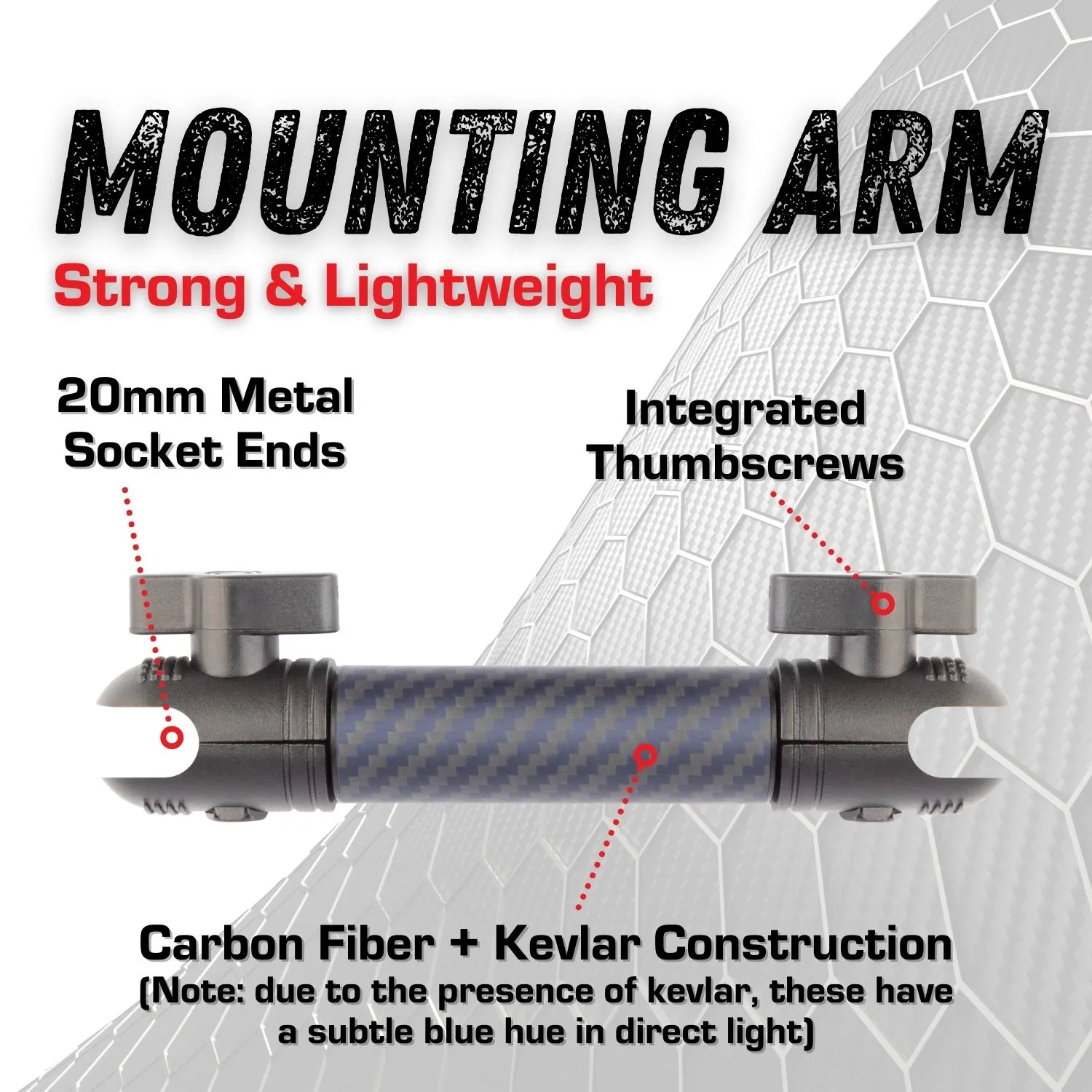 Metal Series 2013-2018 RAM Truck & 2019  RAM 1500 Classic DiabloM6 Magnetic Phone Holder Dual 20mm Ball Dash Phone Mount