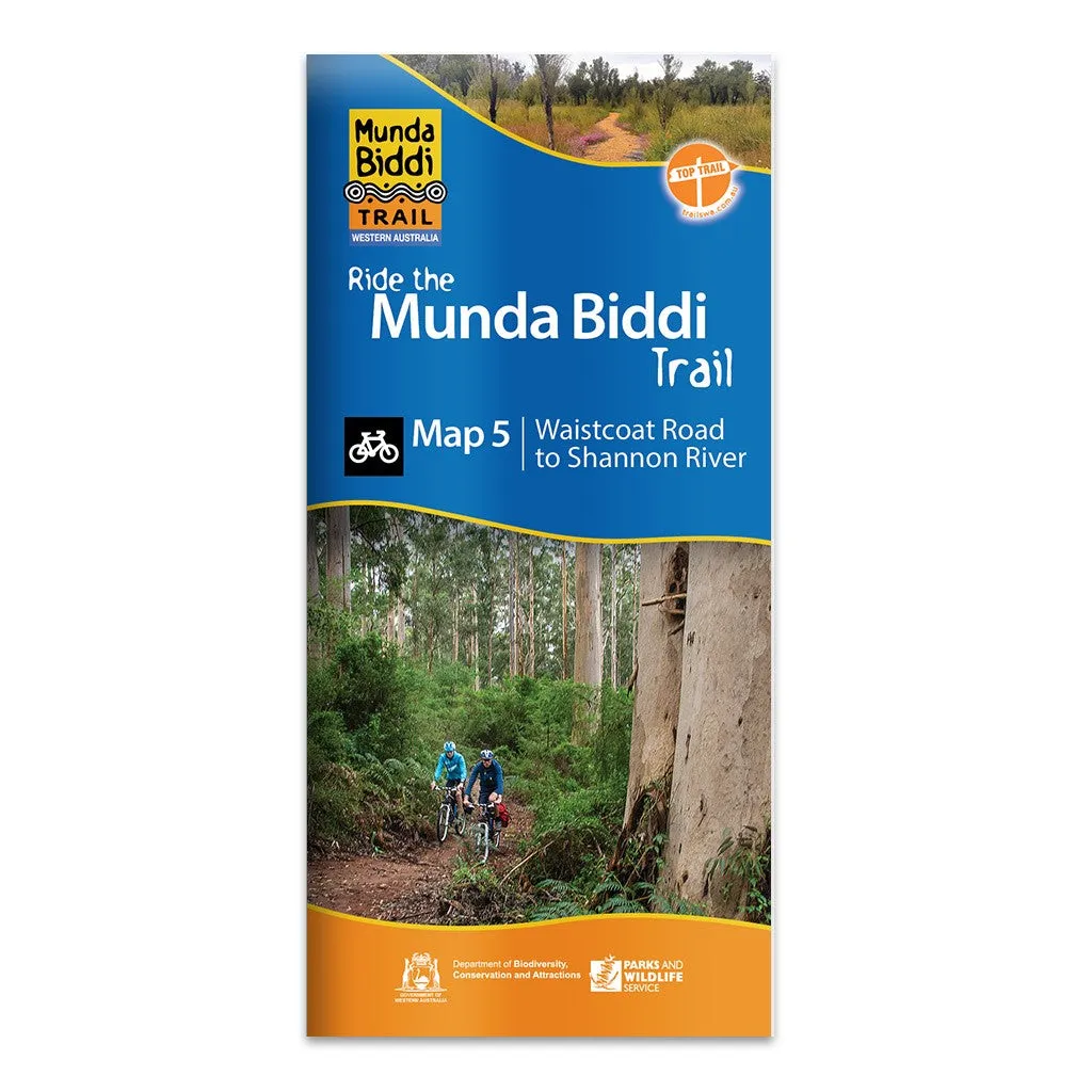 Munda Biddi Trail Map 5 - Waistcoat Road to Shannon River