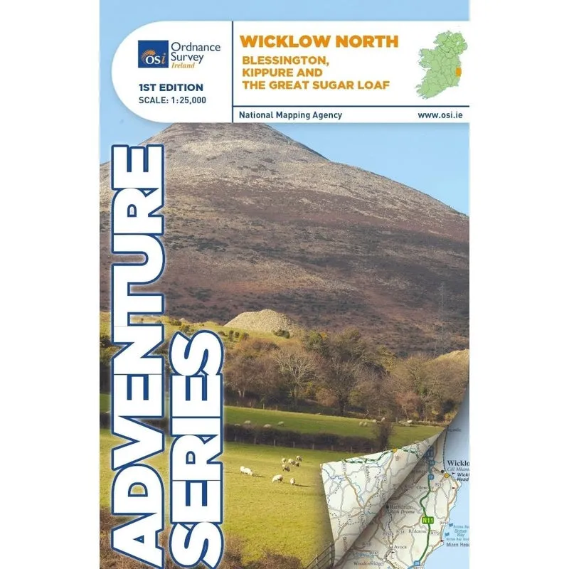 OSI Adventure Series 1:25K Map - Wicklow Way North