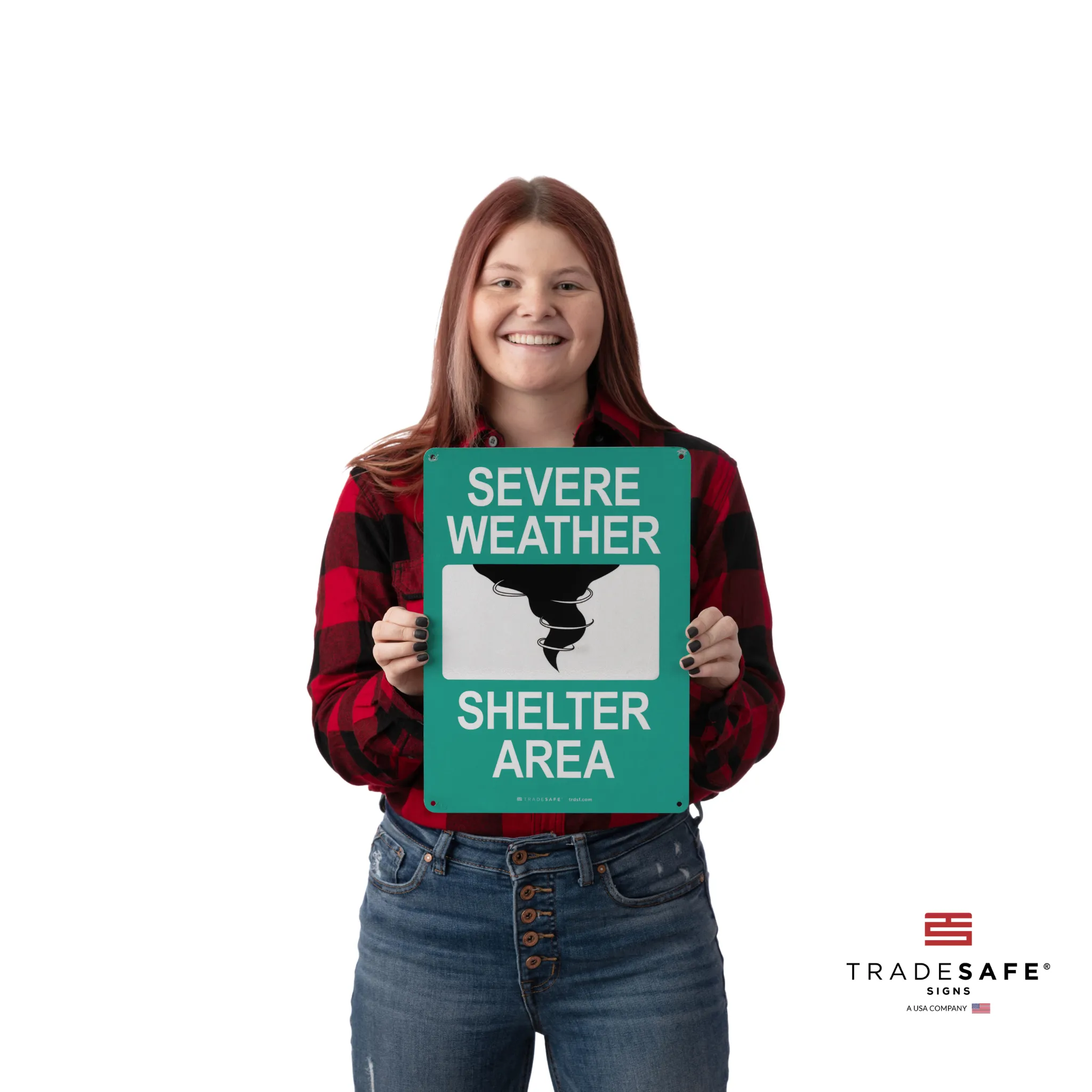 Severe Weather Shelter Area Aluminum Sign