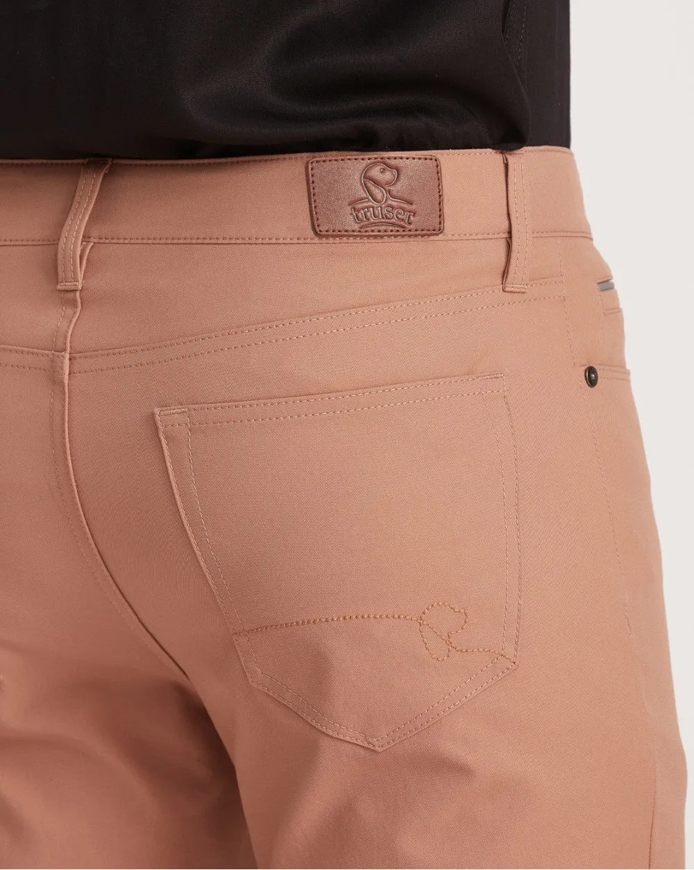 Slim Fit 5-Pocket Performance Pants - Tan Brown