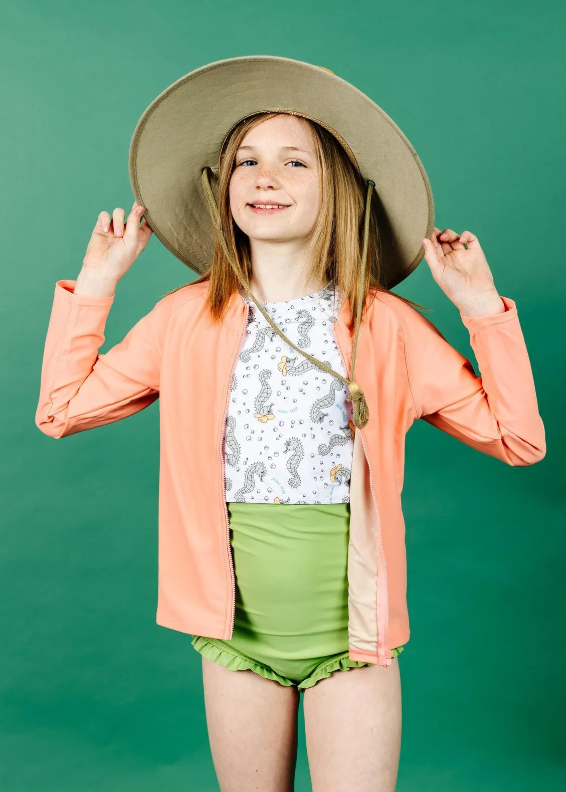 Sweet Pea Green | Youth All Ruffled Up Bottoms
